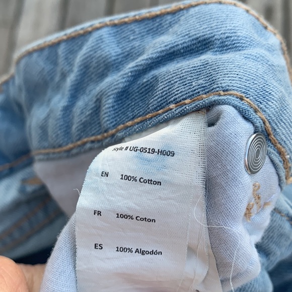 Charlotte Russe Refuge Distressed Denim Mom Shorts - Picture 5 of 5